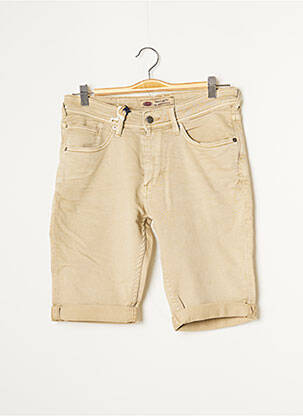 Bermuda stretch taille normale beige TEDDY SMITH homme