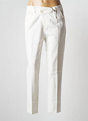 Pantalon chino taille basse taille basse beige FREEMAN T.PORTER femme