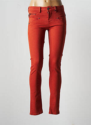 Jeans skinny stretch taille basse orange FREEMAN T.PORTER femme
