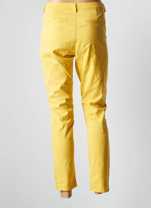 Pantalon chino jaune TEDDY SMITH pour femme