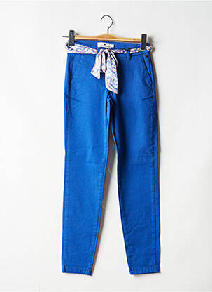 Pantalon chino bleu FREEMAN T.PORTER pour femme