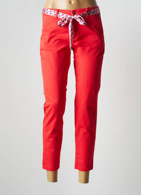Pantalon 7/8 rouge FREEMAN T.PORTER pour femme