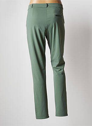 Pantalon chino fermeture zippée sous rabat boutonné taille normale vert HBT femme