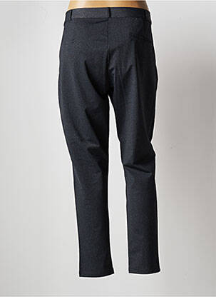 Pantalon chino fermeture zippée sous rabat boutonné taille normale gris HBT femme