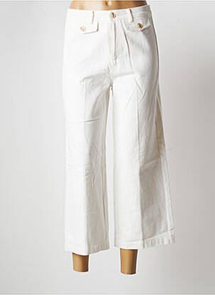 Pantalon 7/8 blanc GRACE & MILA pour femme