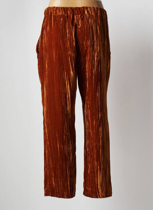 Pantalon droit marron DIXIE pour femme