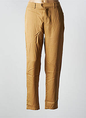 Pantalon droit beige RUE MAZARINE pour femme