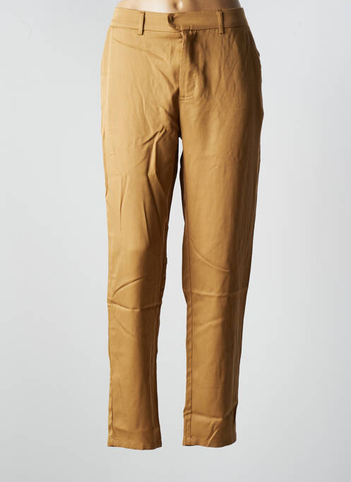 Pantalon droit beige RUE MAZARINE pour femme