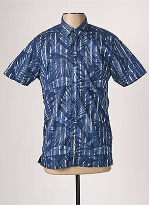 Chemise manches courtes imprimé tie and dye bleu GARCIA homme