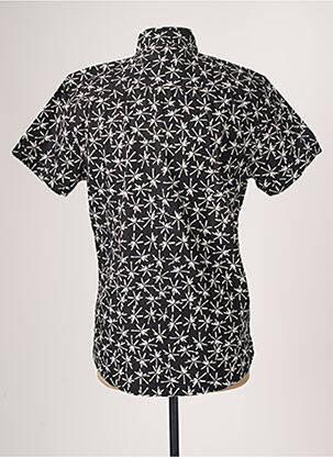 Chemise manches courtes imprimé fantaisie noir LE TEMPS DES CERISES homme