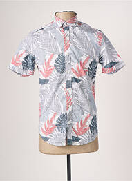 Chemise manches courtes imprimé tie and dye bleu GARCIA homme