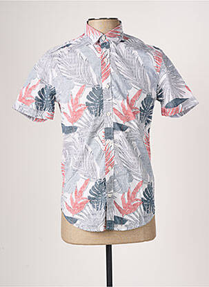 Chemise manches courtes imprimé tie and dye bleu GARCIA homme