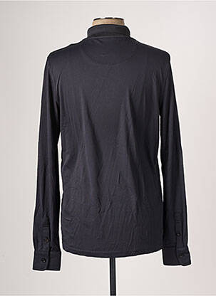 Polo manches longues manches longues noir HBT homme
