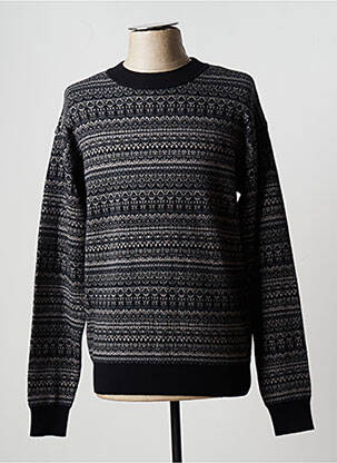 Pull stretch manches longues noir TEDDY SMITH homme