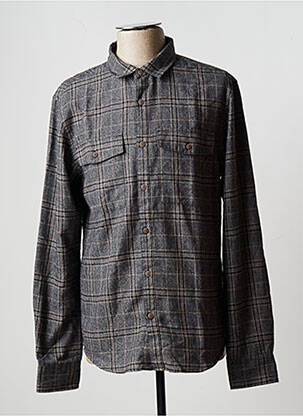Chemise manches longues manches longues gris TEDDY SMITH homme