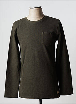 Pull vert TEDDY SMITH pour homme