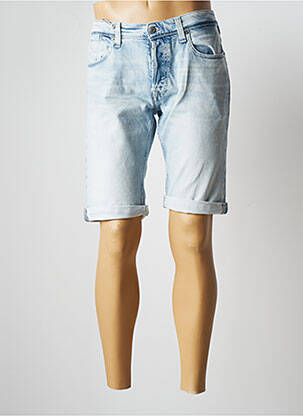 Bermuda taille élastique taille normale bleu TEDDY SMITH homme