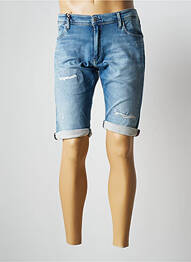 Bermuda stretch taille normale bleu TEDDY SMITH homme