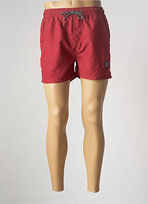 Short de bain fermeture liens à nouer rouge TEDDY SMITH homme