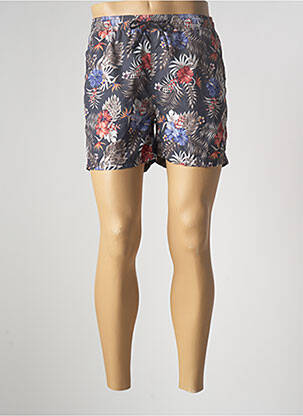 Short de bain imprimé tie and dye noir TEDDY SMITH homme