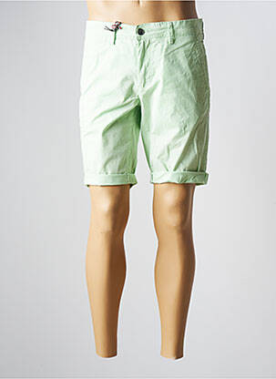 Bermuda coupe droite taille normale vert TEDDY SMITH homme