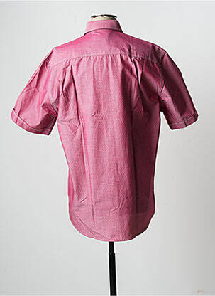 Chemise manches courtes imprimé fantaisie rouge JUPITER homme