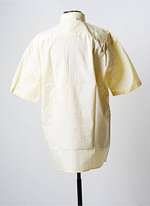 Chemise manches courtes coupe droite jaune OLYMP homme