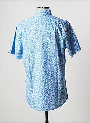 Chemise manches courtes imprimé fantaisie bleu MEN OF ALL NATION homme