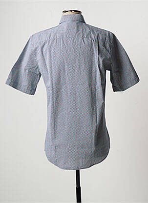 Chemise manches courtes imprimé fantaisie bleu REDMOND homme