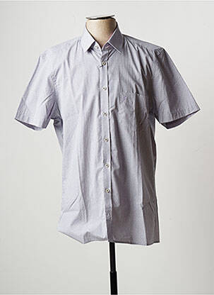 Chemise manches courtes imprimé fantaisie violet JUPITER homme
