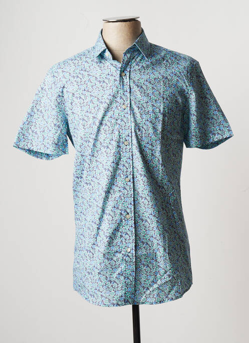 Chemise manches courtes coupe cintrée bleu MEXX homme