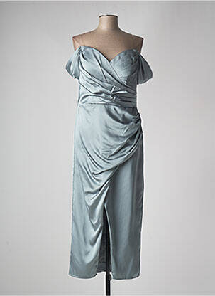 Robe mi-longue manches courtes manches courtes gris JUJU & CHRISTINE femme