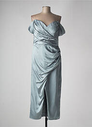 Robe mi-longue manches courtes manches courtes gris JUJU & CHRISTINE femme