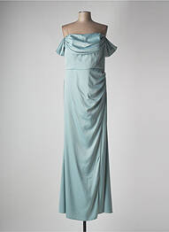 Robe longue manches courtes manches courtes vert JUJU & CHRISTINE femme