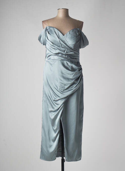 Robe mi-longue manches courtes manches courtes gris JUJU & CHRISTINE femme