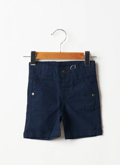 Bermuda tissage popeline taille ajustable bleu WEEK END A LA MER garcon