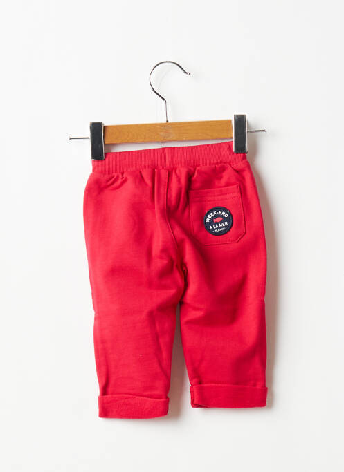 Pantalon droit rouge WEEK END A LA MER pour garçon