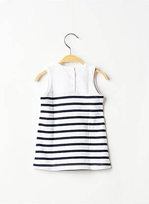 Top fermeture pressionnée sans manche beige WEEK END A LA MER fille
