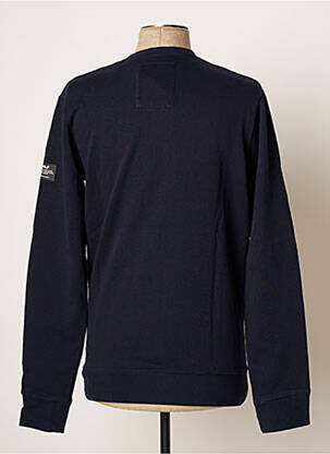 Sweat-shirt tissage jersey manches longues bleu ECOALF homme
