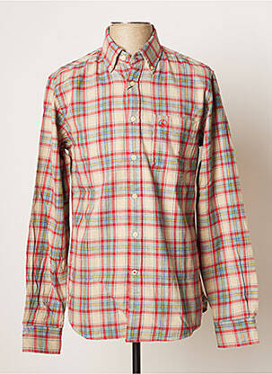 Chemise manches longues poches poitrine beige EL GANSO homme