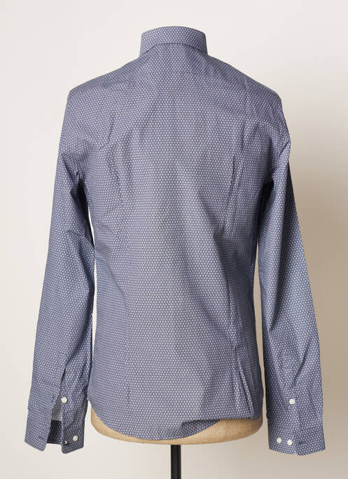 Chemise manches longues bleu IKKS homme