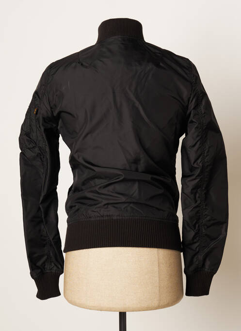 Blouson noir ALPHA INDUSTRIES pour homme