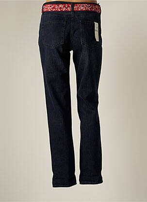 Jeans coupe droite broderie rivets taille normale bleu FIVE femme