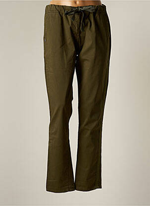Pantalon chino tissage popeline taille normale vert PAKO LITTO femme