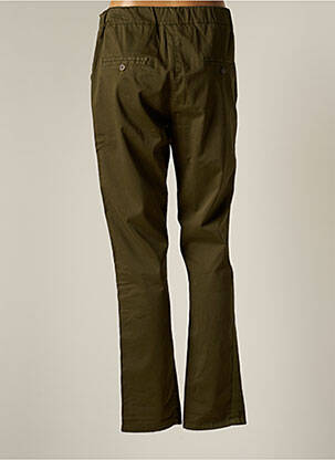 Pantalon chino tissage popeline taille normale vert PAKO LITTO femme