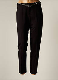 Pantalon slim tissage popeline taille normale noir SCOTCH & SODA femme
