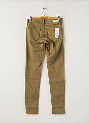 Pantalon slim stretch taille normale jaune FIVE femme