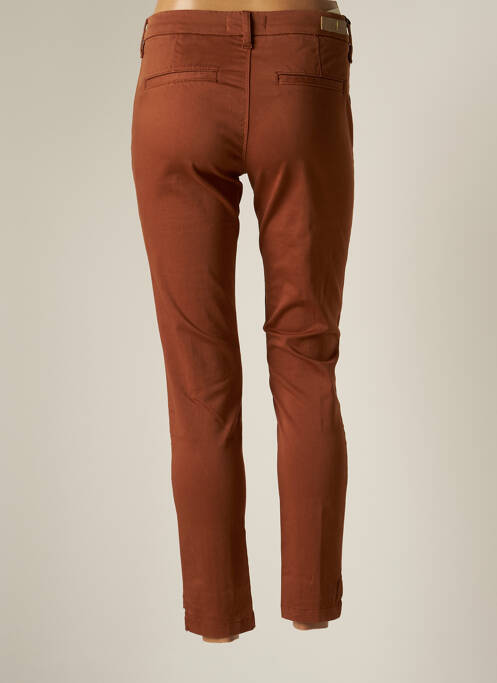 Pantalon chino marron FIVE pour femme