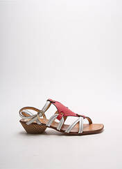 Sandales/Nu pieds rouge JEANNOT pour femme seconde vue
