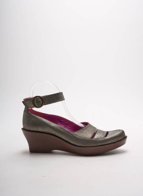 Sandales/Nu pieds vert ESPACE pour femme
